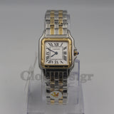 Cartier Panthère 2 Row 18k Gold Steel Date Roman Dial with