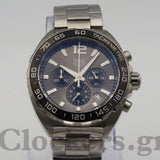 TAG HEUER FORMULA 1 CHRONOGRAPH WATCH GREY DIAL STEEL