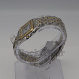 Cartier Panthère 2 Row 18k Gold Steel Date Roman Dial with