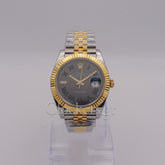Datejust 41 Wimbledon Dial Two Tone Jubilee 126333 Full Set Fluted Bezel 2025