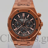 AUDEMARS PIGUET ROYAL OAK CHRONOGRAPH PINK GOLD BLACK DIAL 26239OR.OO.D821CR.