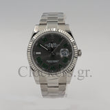Rolex Datejust 36mm Wimbledon Dial Smooth Bezel Oyster 126200 Unworn 2022+