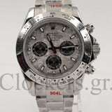 DAYT0NA 18K WHITE GOLD STEEL DIAL 40MM