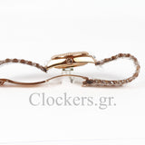 DATEJUST 31MM GOLD OYSTER ROSE GOLD DIAL DIAMONDS MARKERS