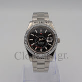 SKY-DWELLER SS BLACK DIAL STICK MARKERS