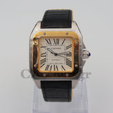 SANT0S DE CARTIER AUTOMATIC, YELLOW GOLD AND STEEL, TWO