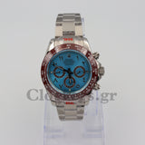 C0SMOGRAPH DAYT0NA SS CERAMIC ROMAN BLUE DIAL 40MM