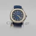 PATEK PHILIPPE AQUANAUT TIME BLUE DIAL AUTOMATIC 5164A-001 CLONE