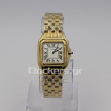 CARTIER PANTHÈRE  18K GOLD  DATE ROMAN DIAL WITH