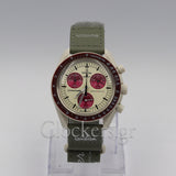 Omega Swatch Omega Swatch X Omega Moonswatch - Snoopy green