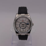 SKY-DWELLER WHITE DIAL AUTOMATIC MEN'S RUBBER