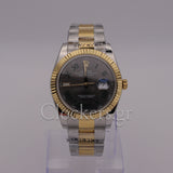 DATEJUST 36 MM 2-TONE  FLUTED GRAY ROMAN